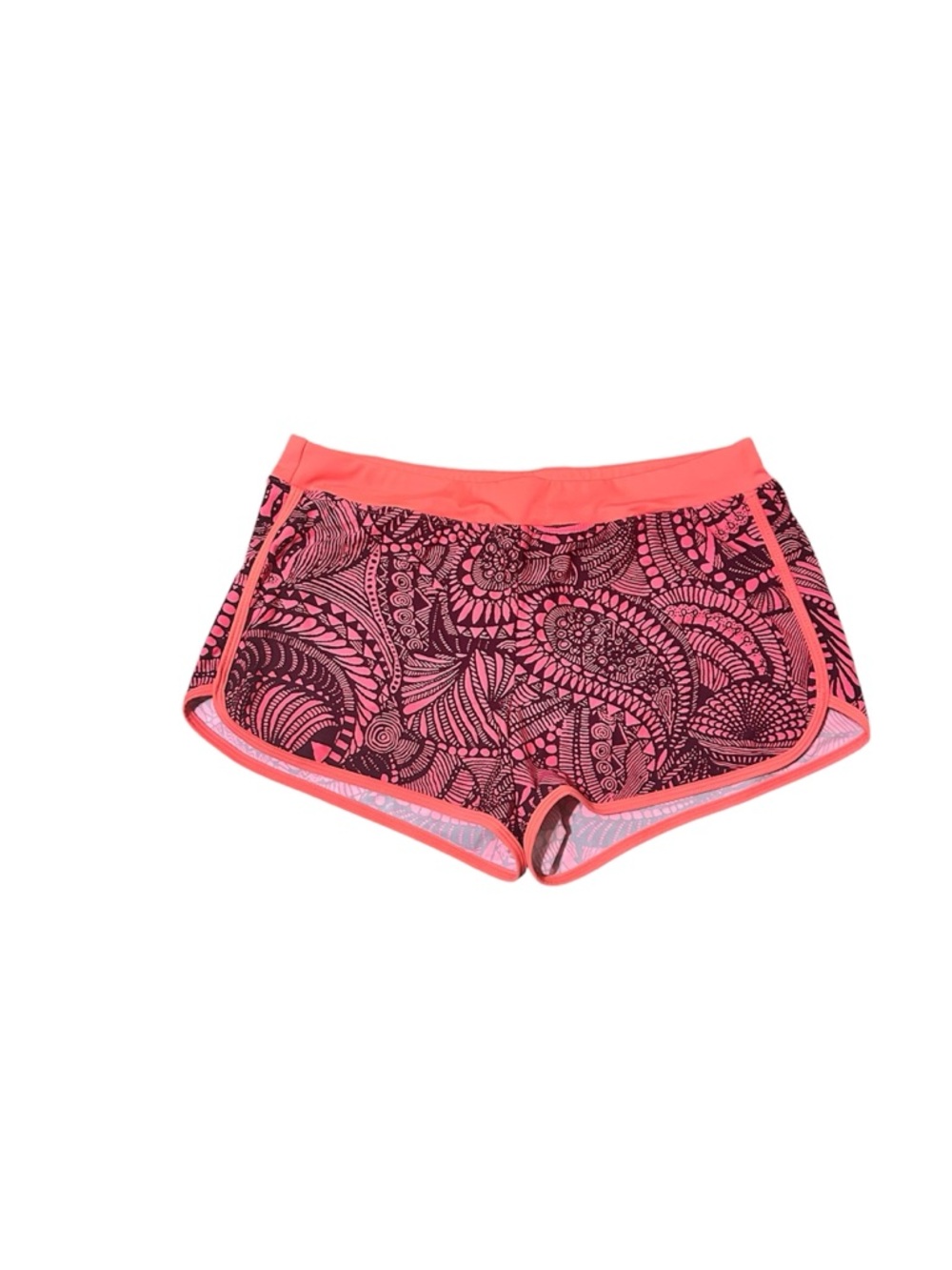 Title Nine Neon Coral Printed Swim ActiveShorts